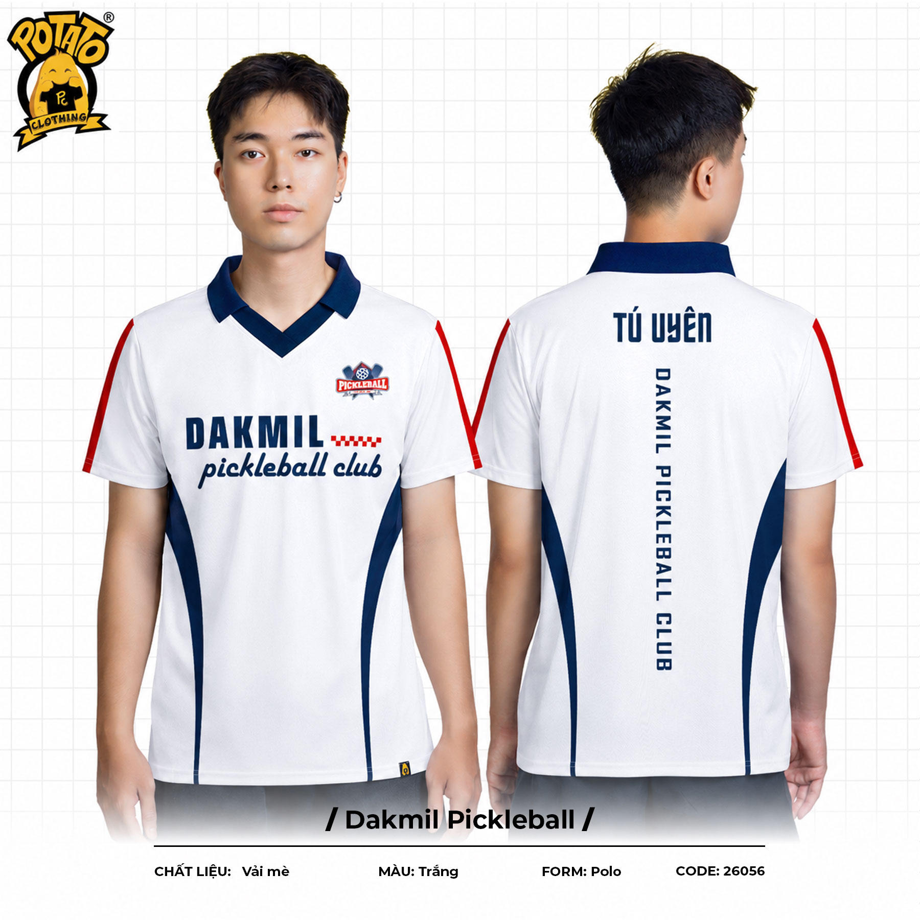 Đồng phục polo Dakmil Pickleball
