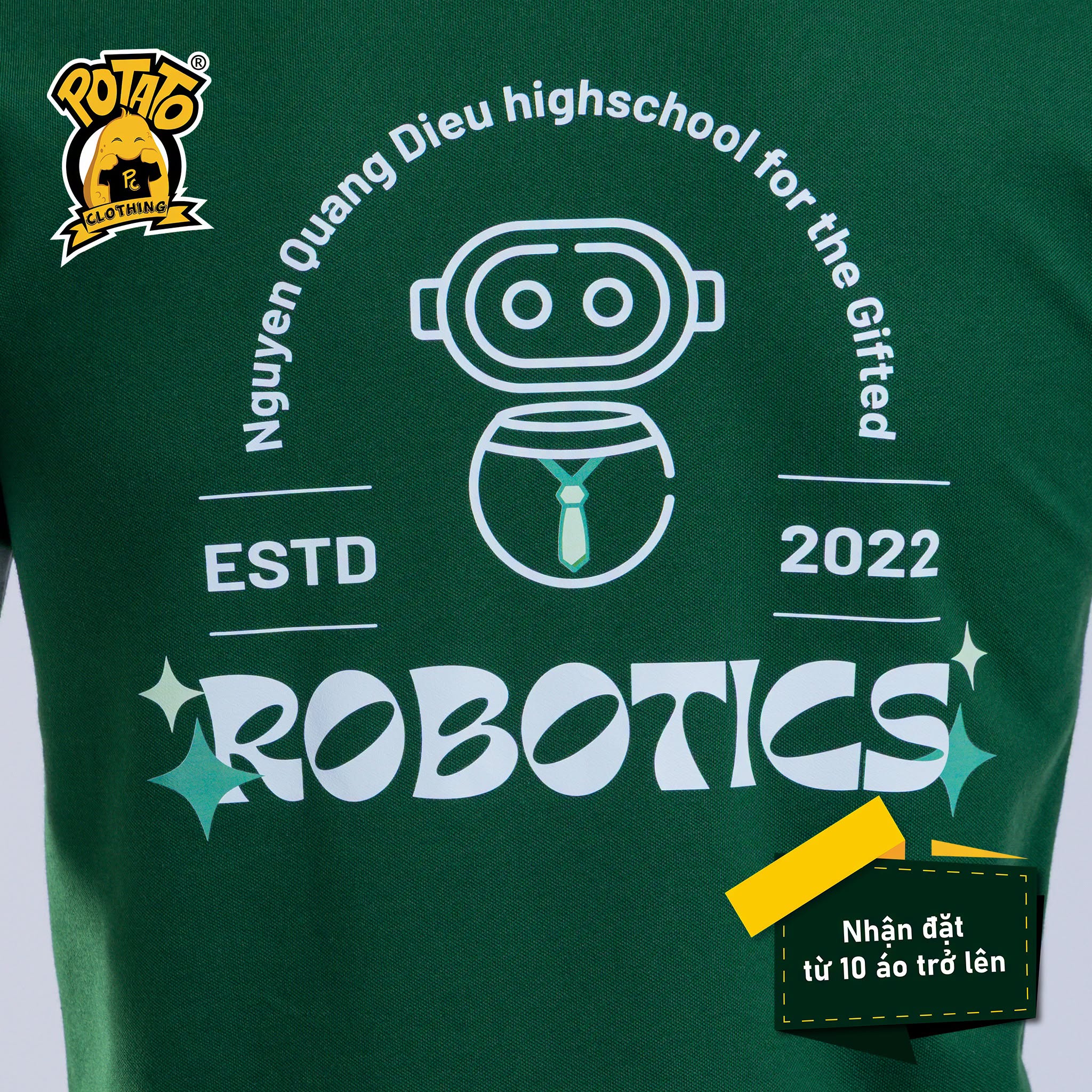 Đồng phục polo CLB ROBOTICS - Chuyên Nguyễn Quang Diêu