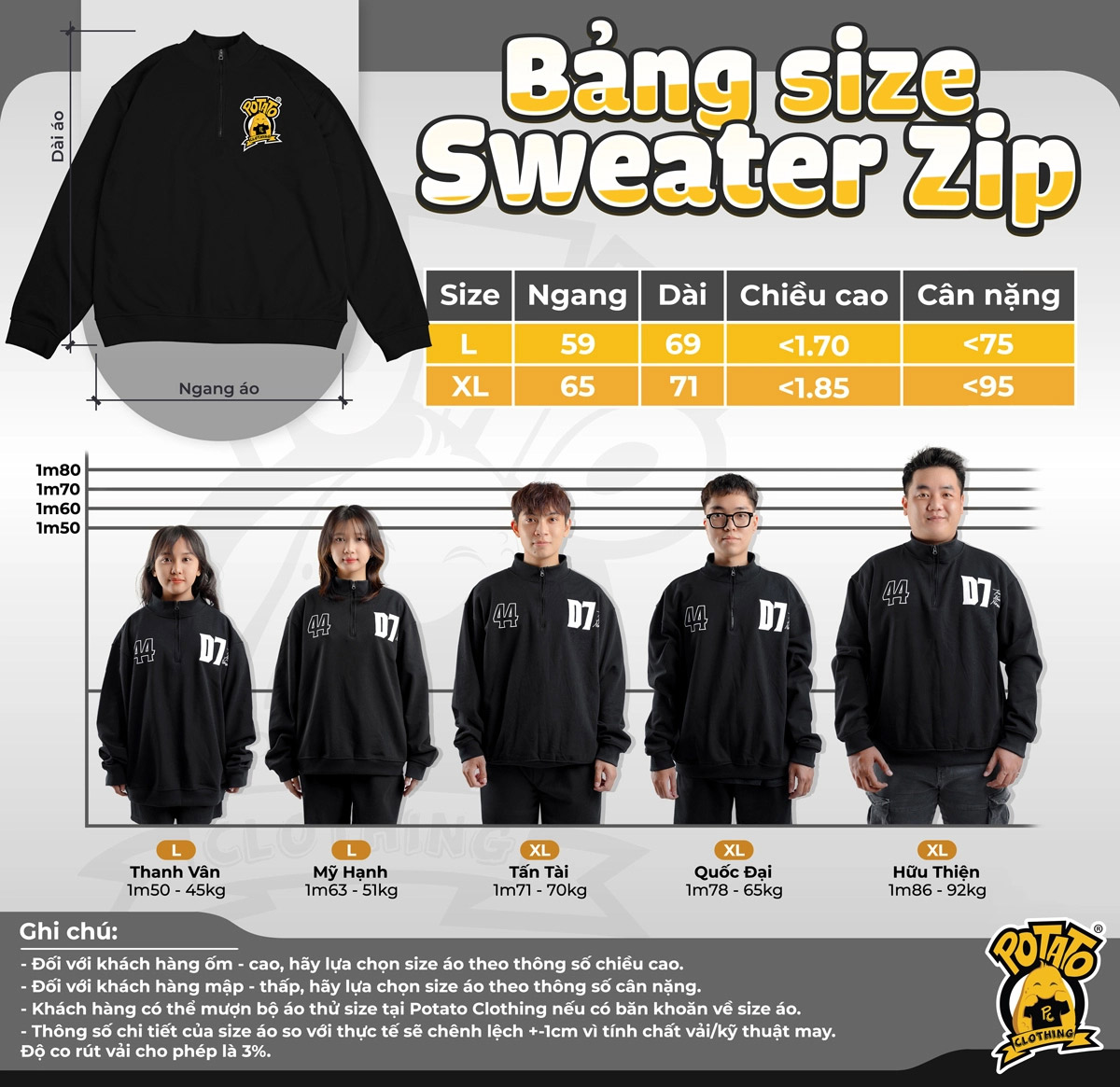 Áo khoác đồng phục Sweater zip Humans of A6