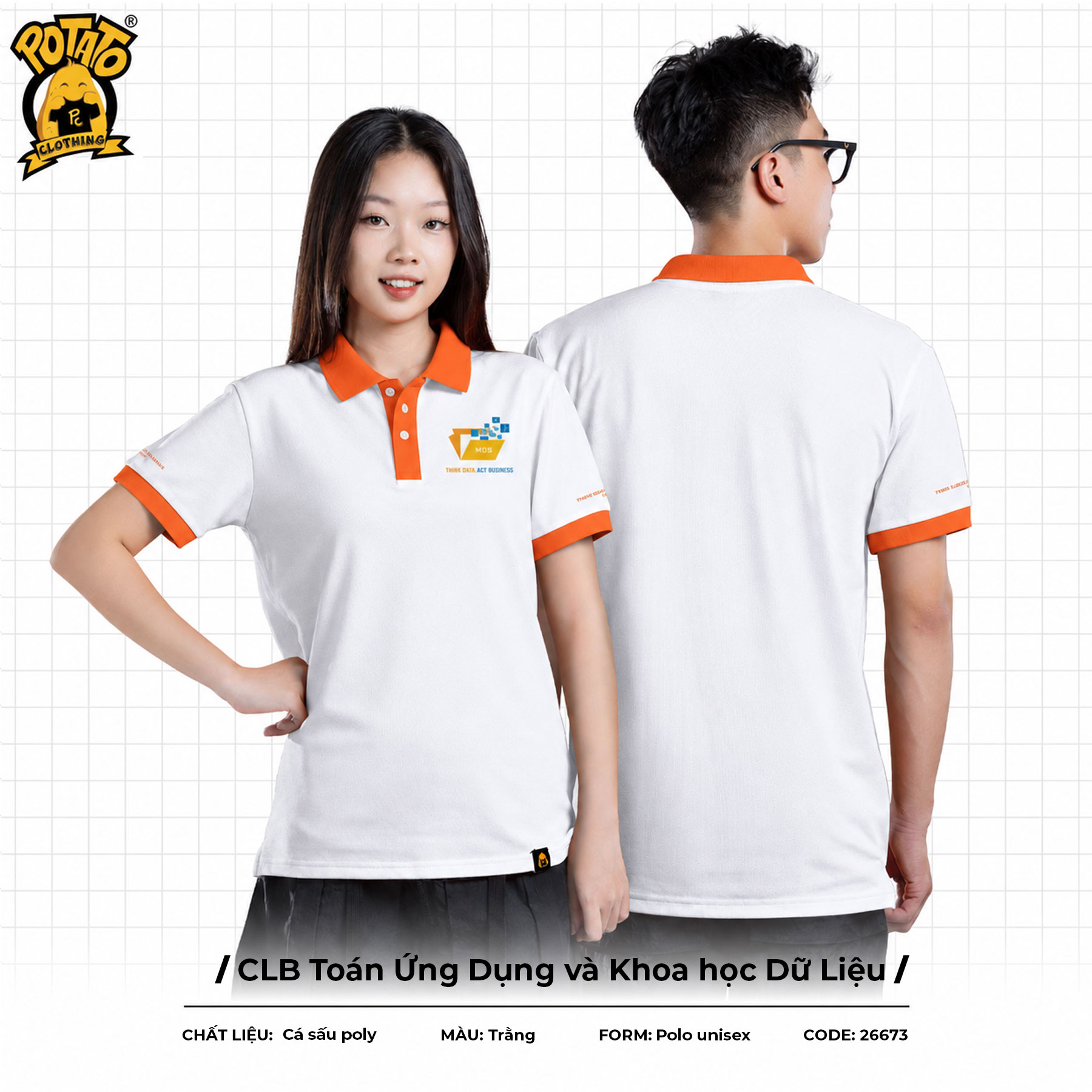 Đồng phục polo CLB Toán Ứng Dụng và Khoa học Dữ Liệu
