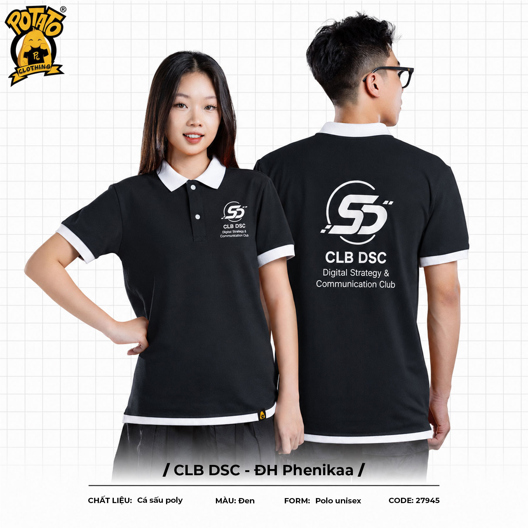 Đồng phục polo CLB DSC - ĐH Phenikaa