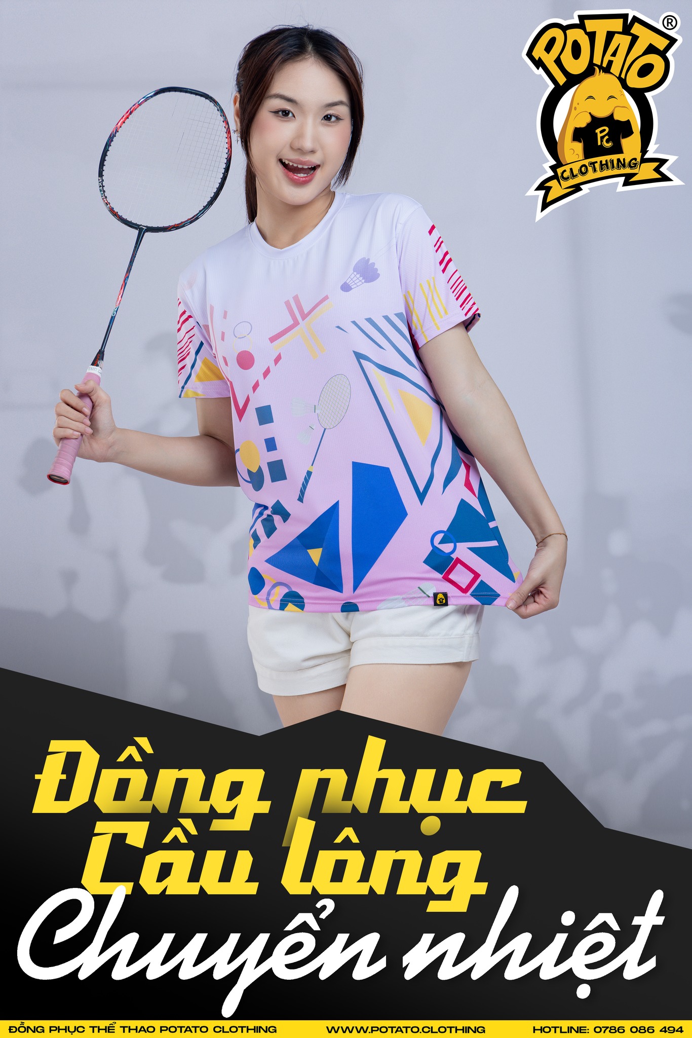 Đồng Phục Nhóm Cầu Lông Lợi Cherry