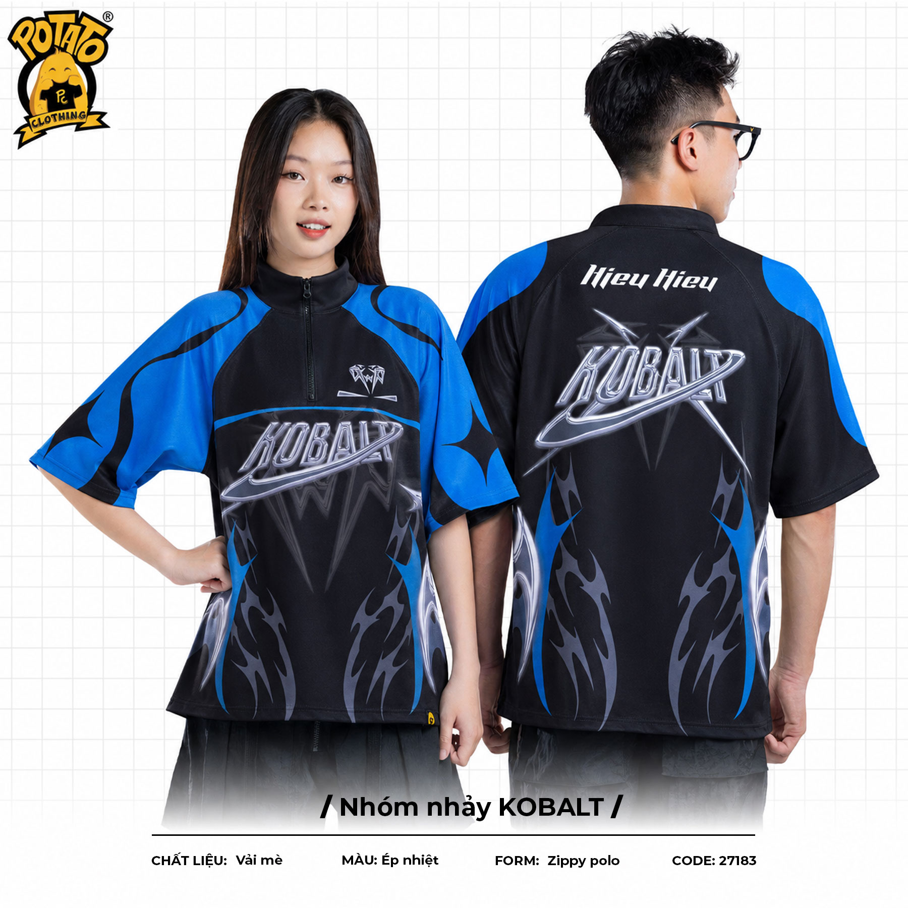 Đồng phục zippy polo Nhóm nhảy KOBALT