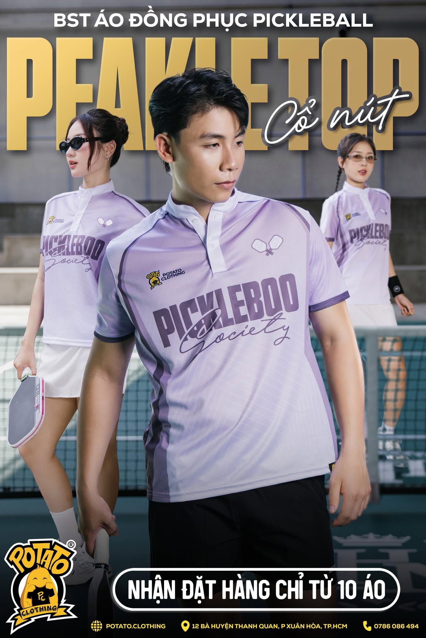 BST Đồng phục Peakle Top Tím