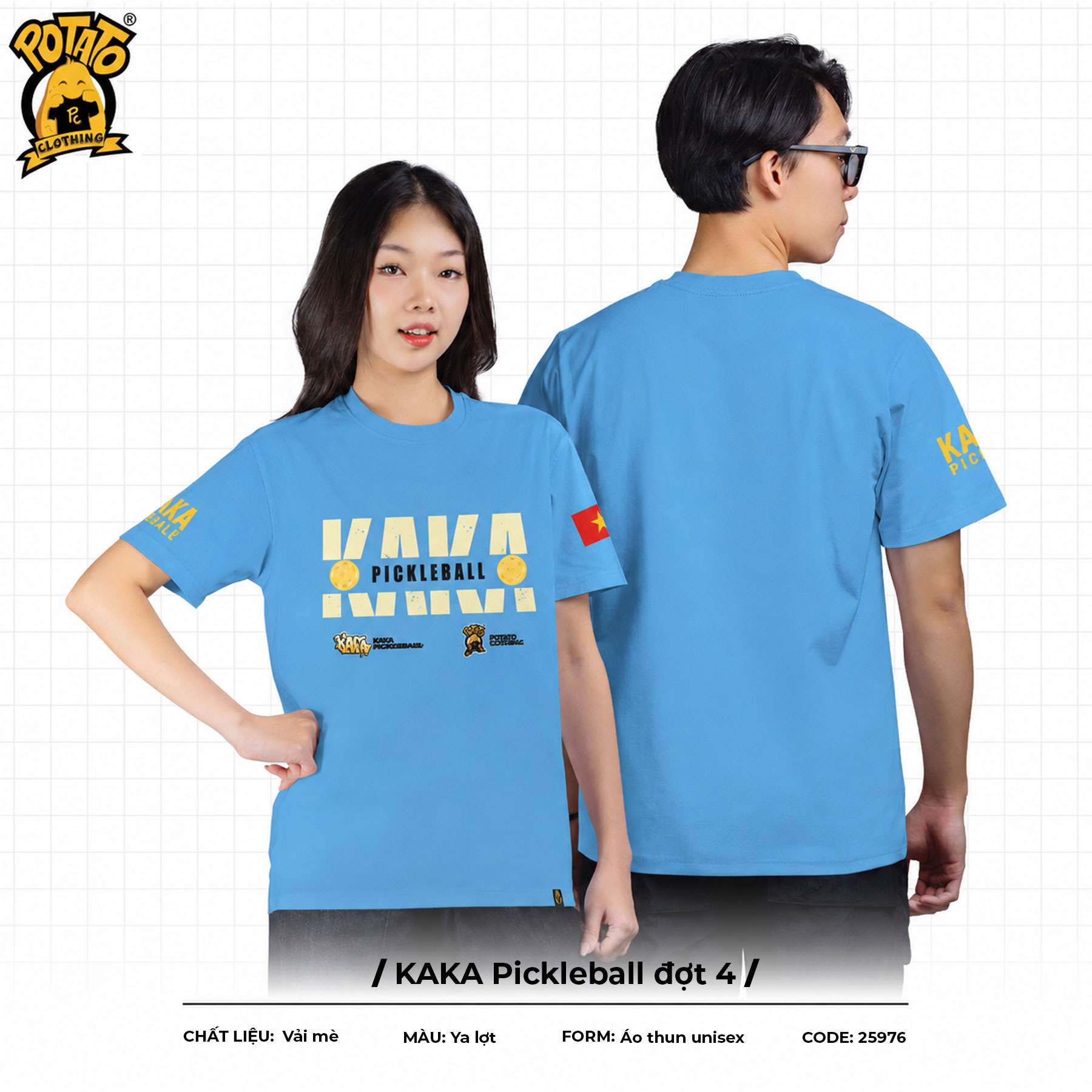 Đồng Phục KAKA Pickleball Xanh Dương