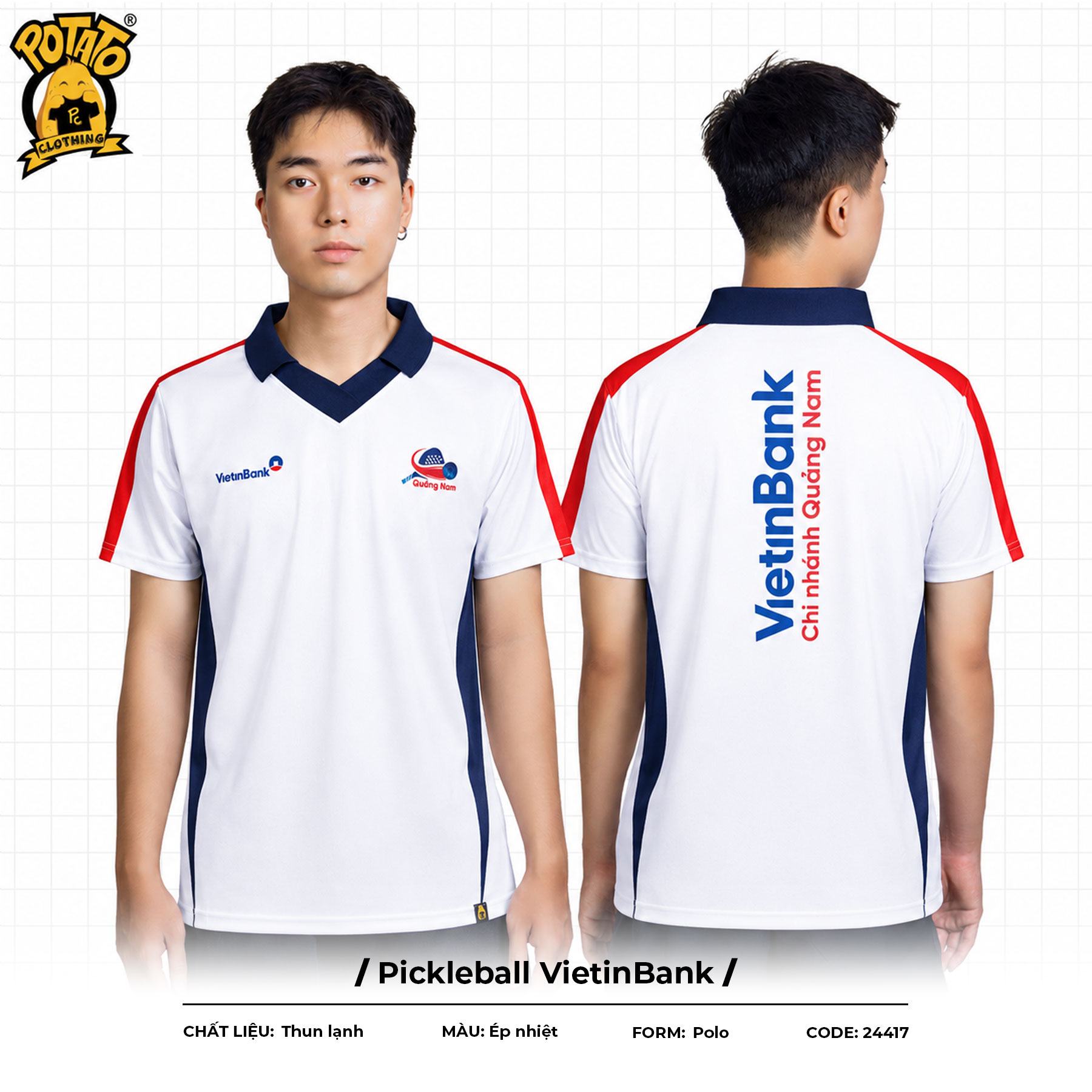 Đồng phục polo Pickleball VietinBank