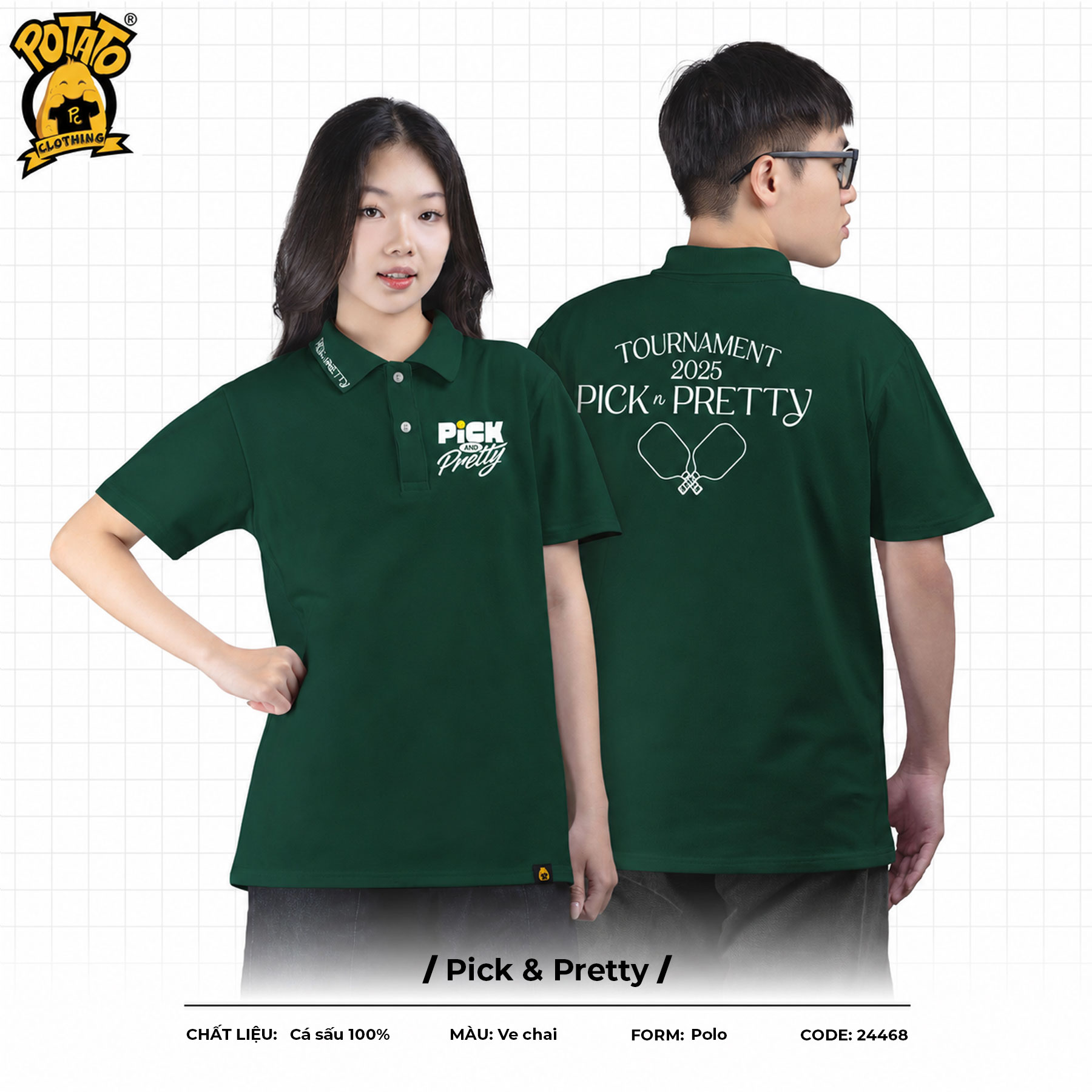 Đồng phục polo pickleball Pick & Pretty