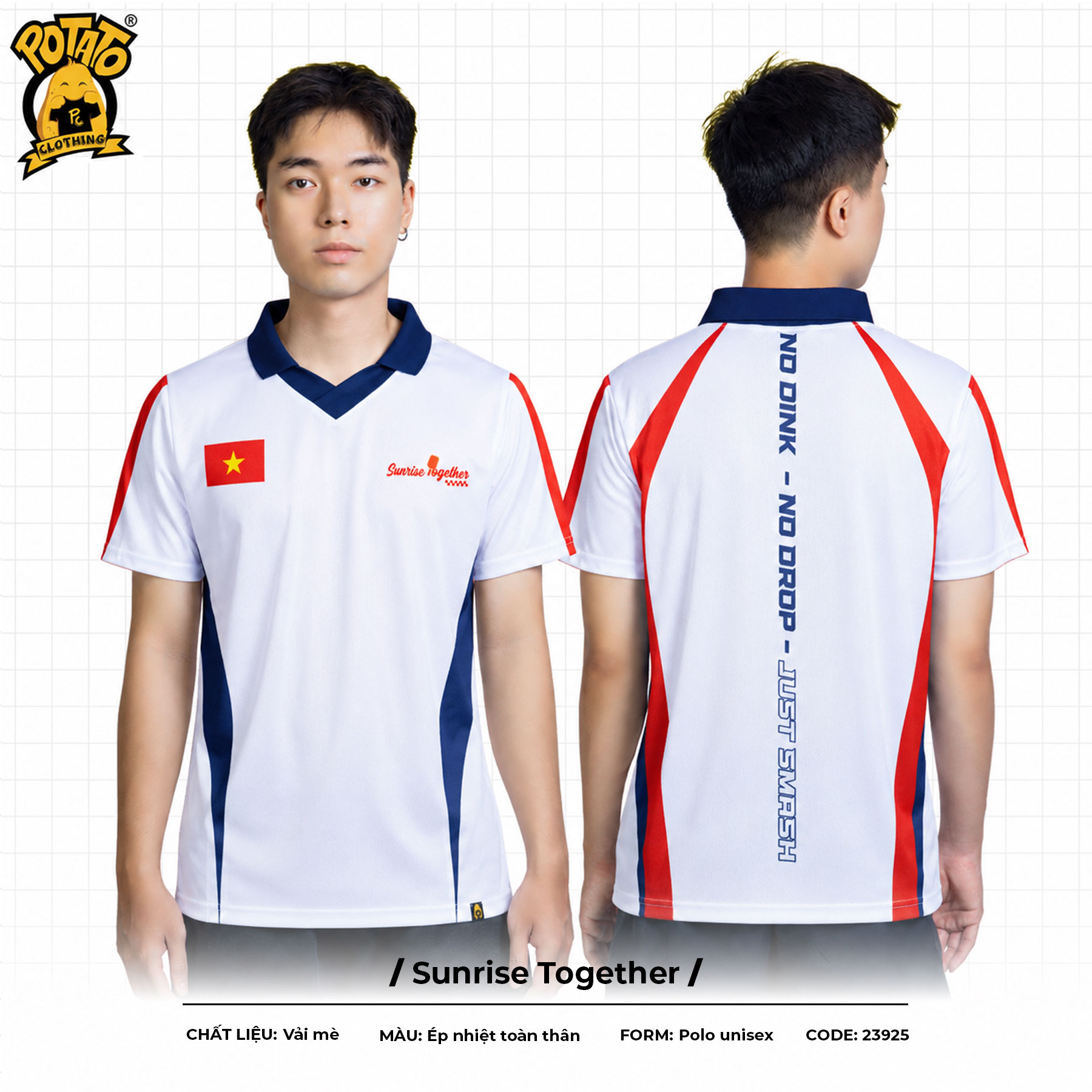 Đồng phục polo Pickleball Sunrise Together