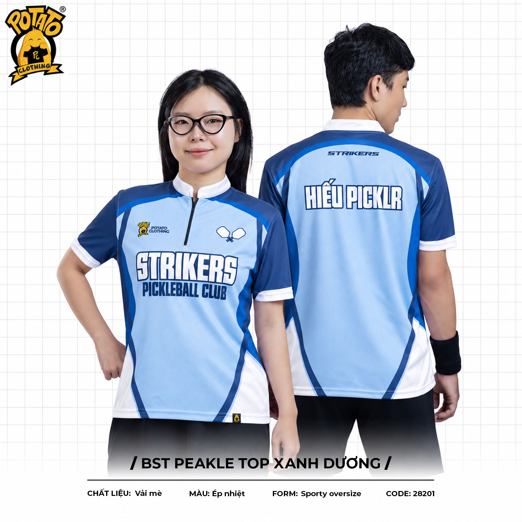 BST Đồng phục Peakle Top Xanh Dương