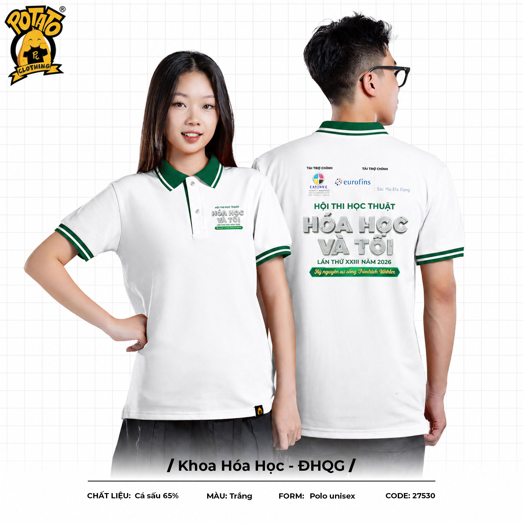 Đồng phục polo Khoa Hóa Học - ĐHQG