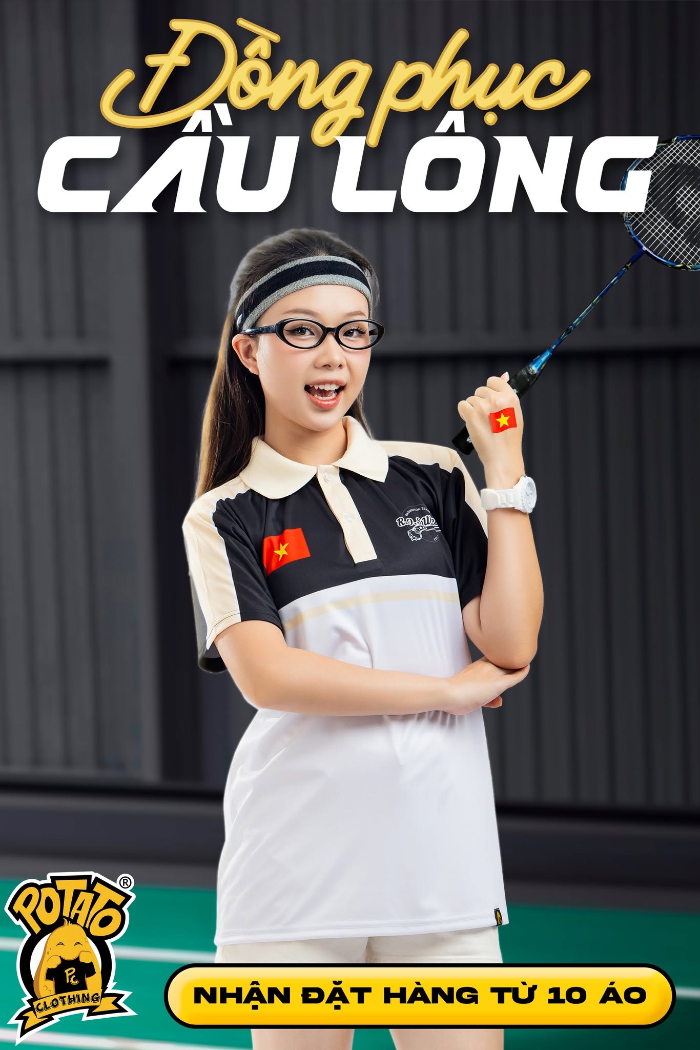 Đồng phục polo R.O.S WEST Badminton Team