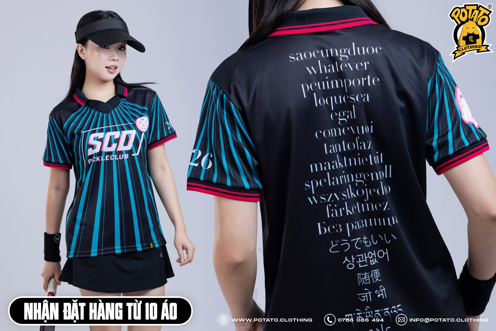 Đồng phục polo SCD Pickleball