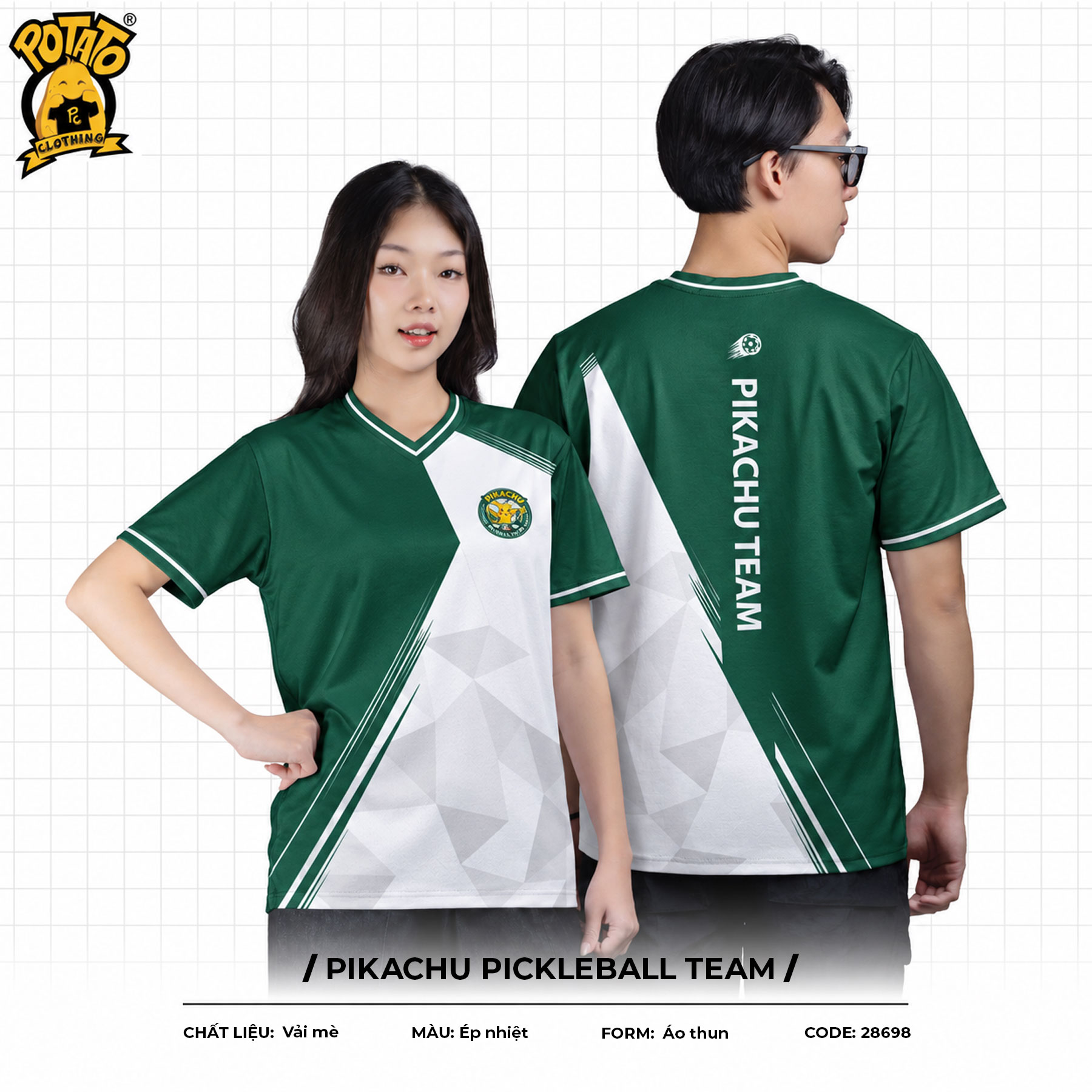 Đồng phục thể thao Pikachu Pickleball Team