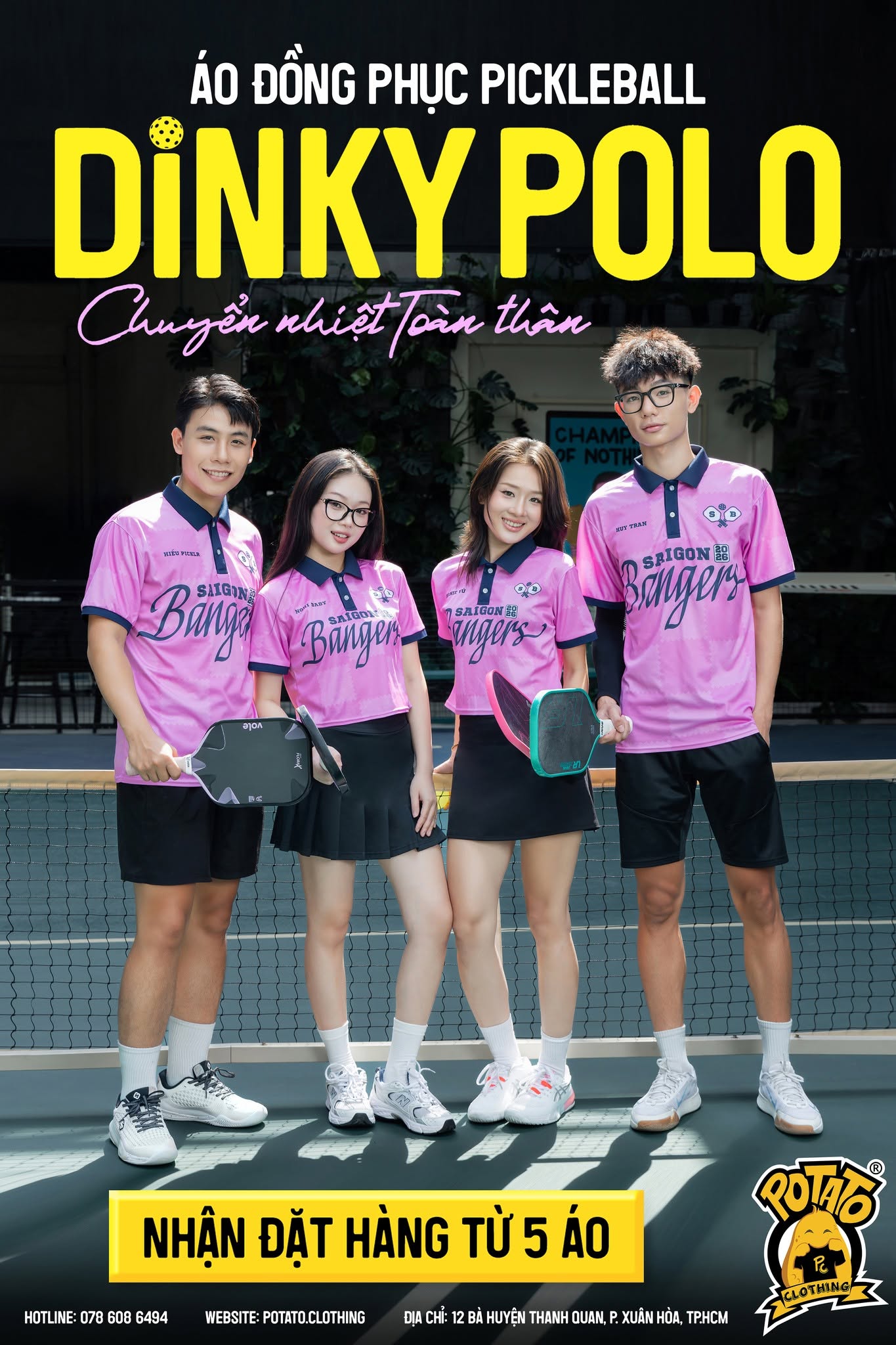 BST Đồng phục Dinky Polo Hồng