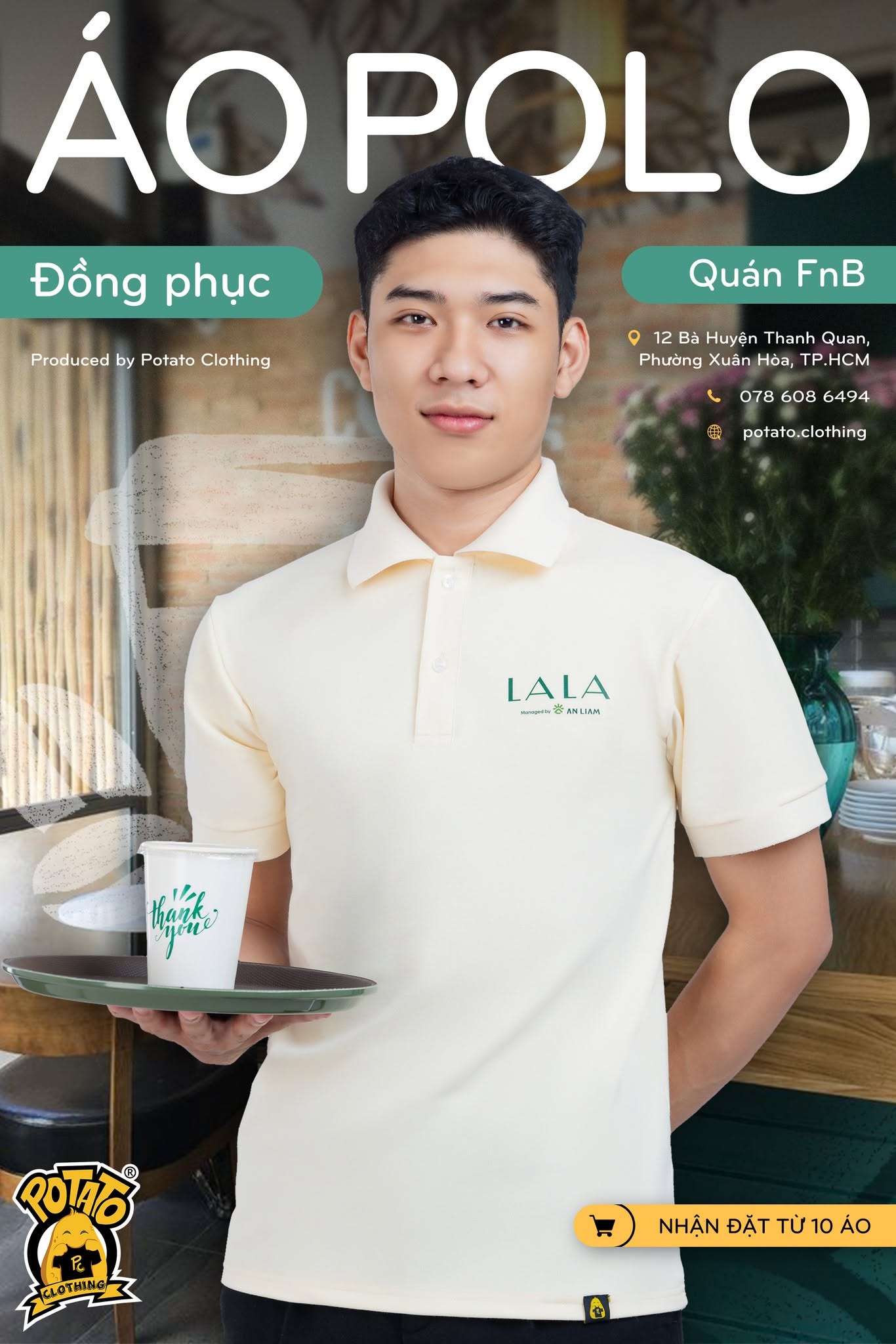 Đồng phục polo LALA Coffee & Tea