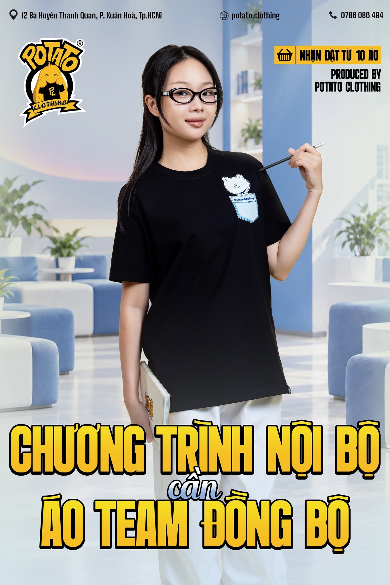 Đồng phục áo thun Shinhan Academy