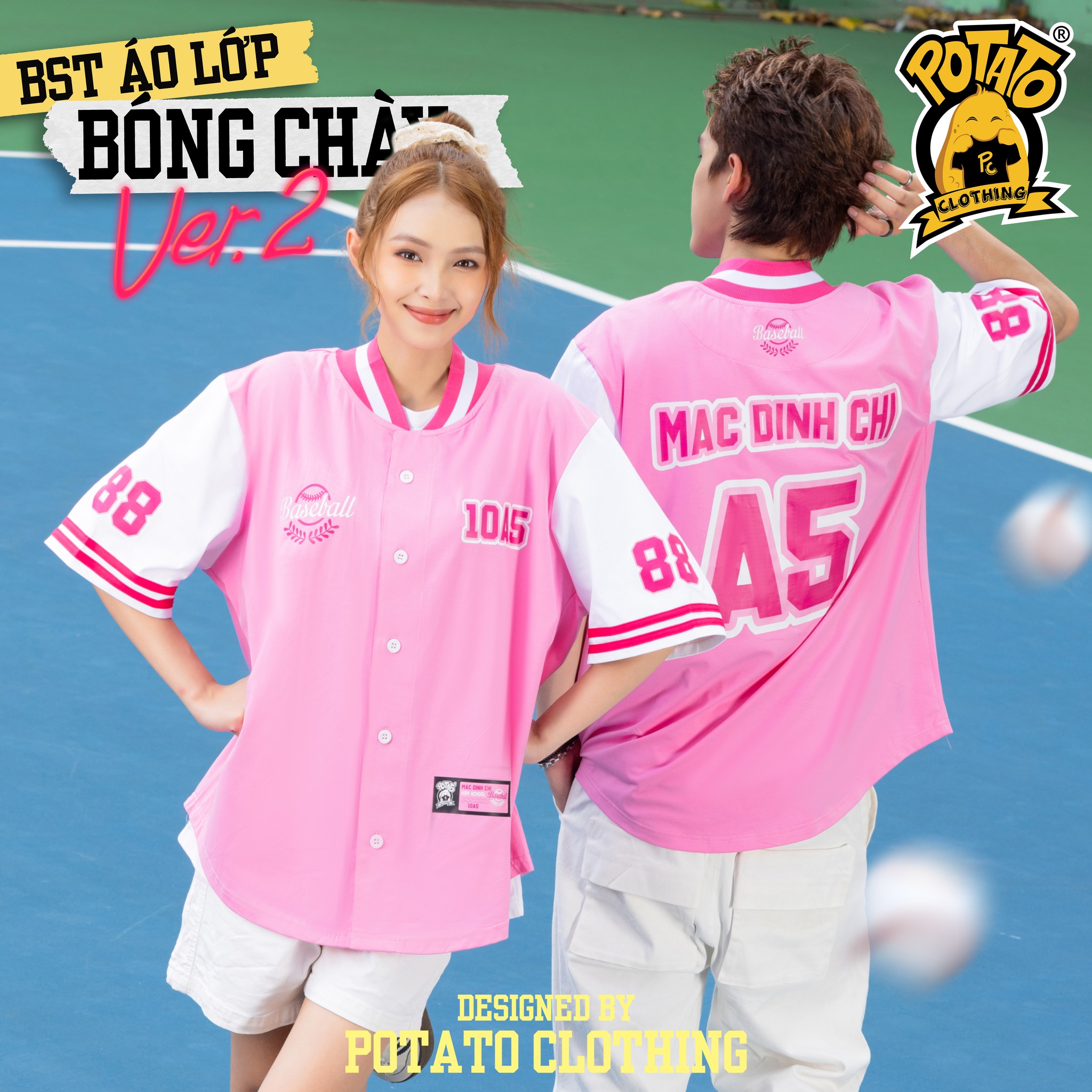 BST Baseball Ver 2 - Hồng