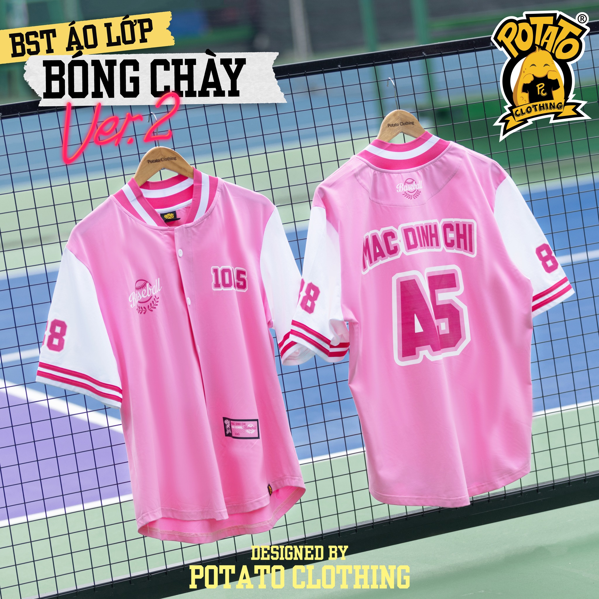 BST Baseball Ver 2 - Hồng