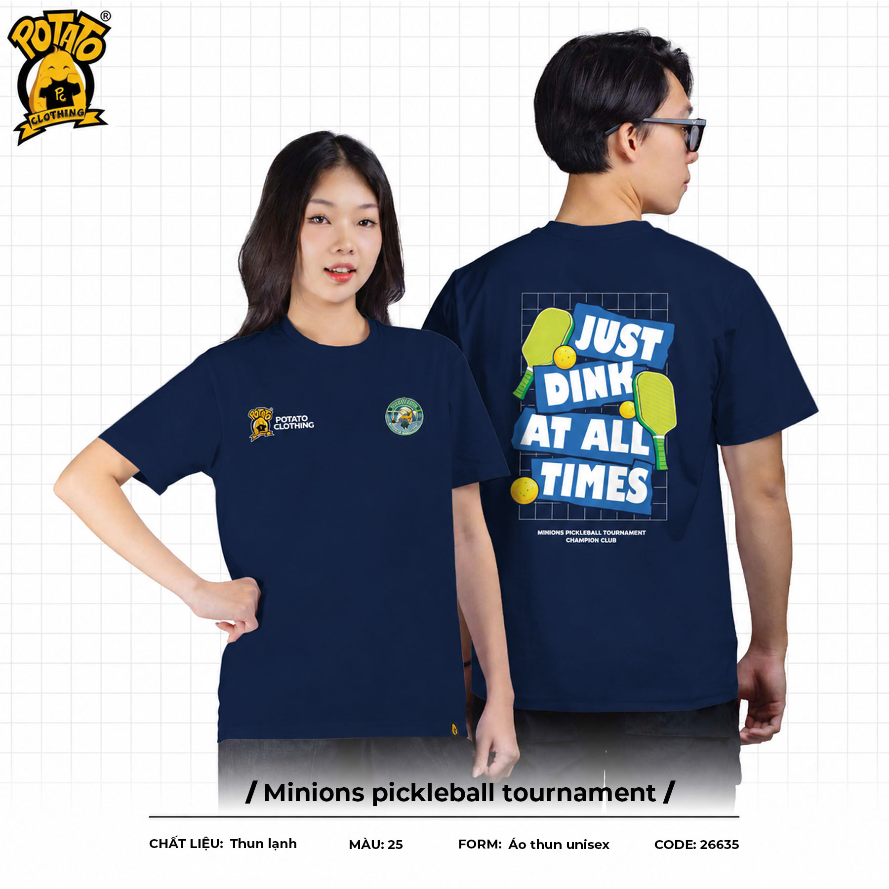 Đồng Phục Pickleball Minions Pickleball Tournament
