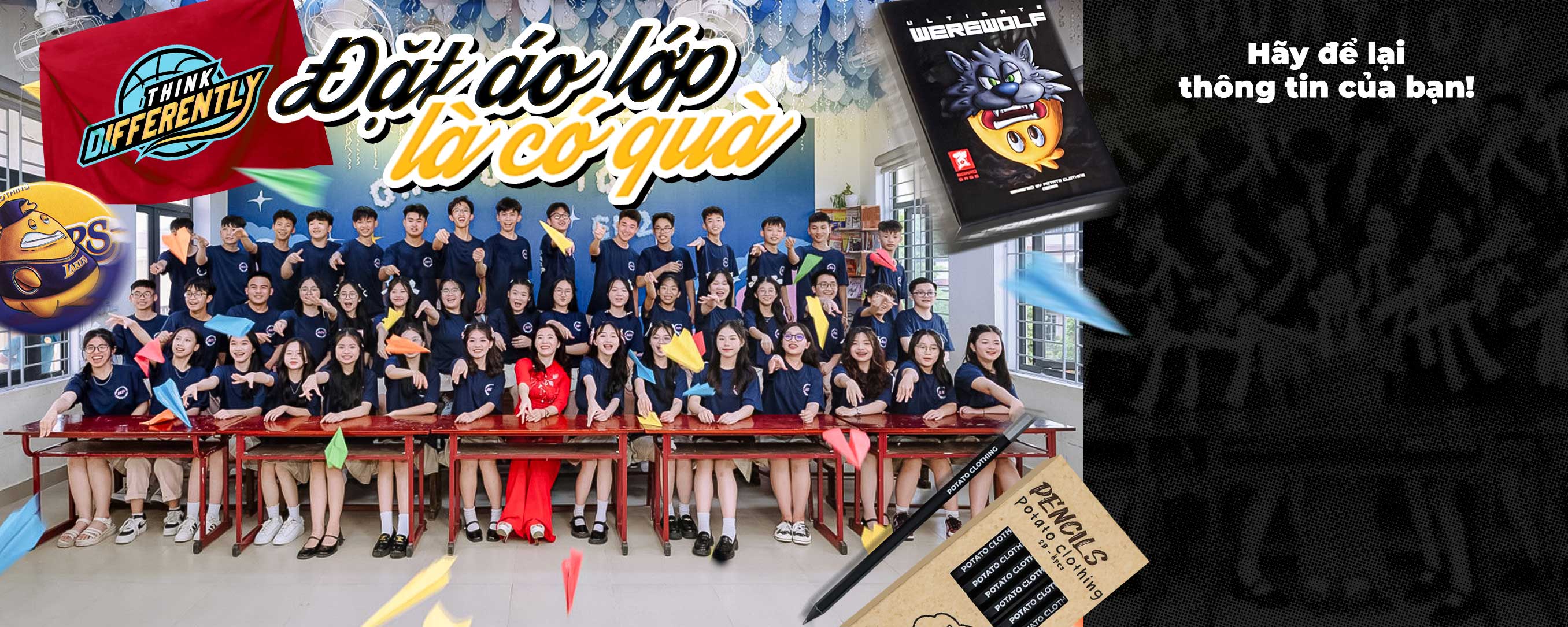 Đặt áo lớp là có quà