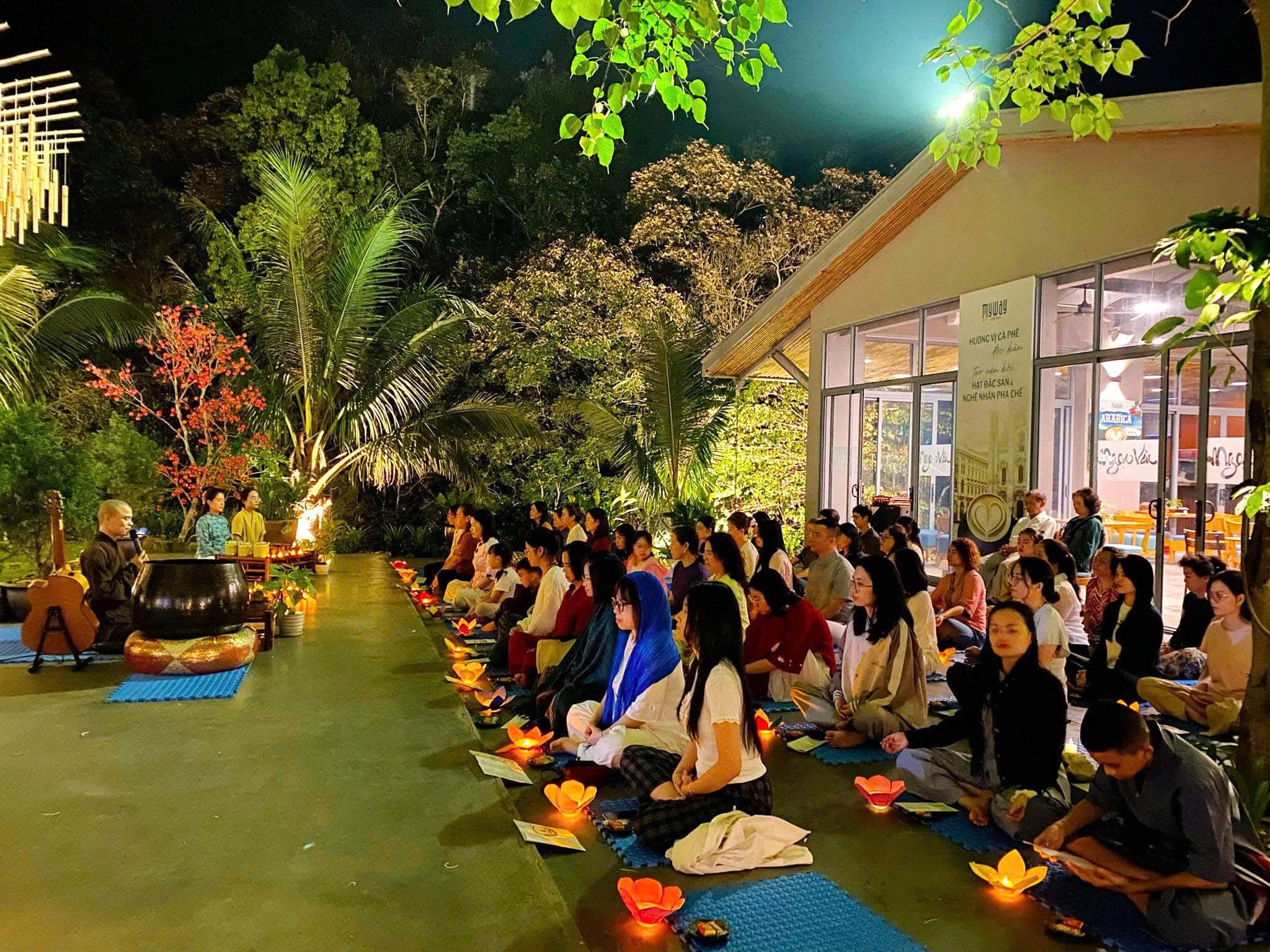 Chương trình thiền trà sâu lắng tại khóa thiền Ngọa Vân 