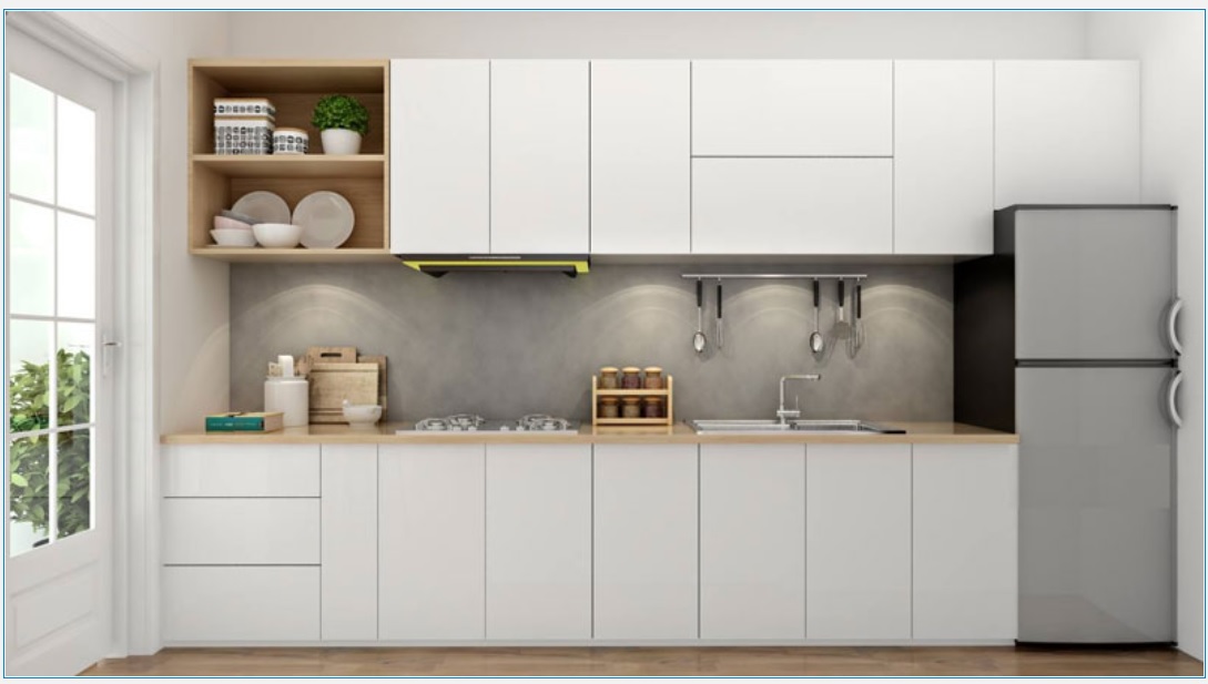 gỗ phủ Melamine nhìn vào sẽ thấy bóng mờ