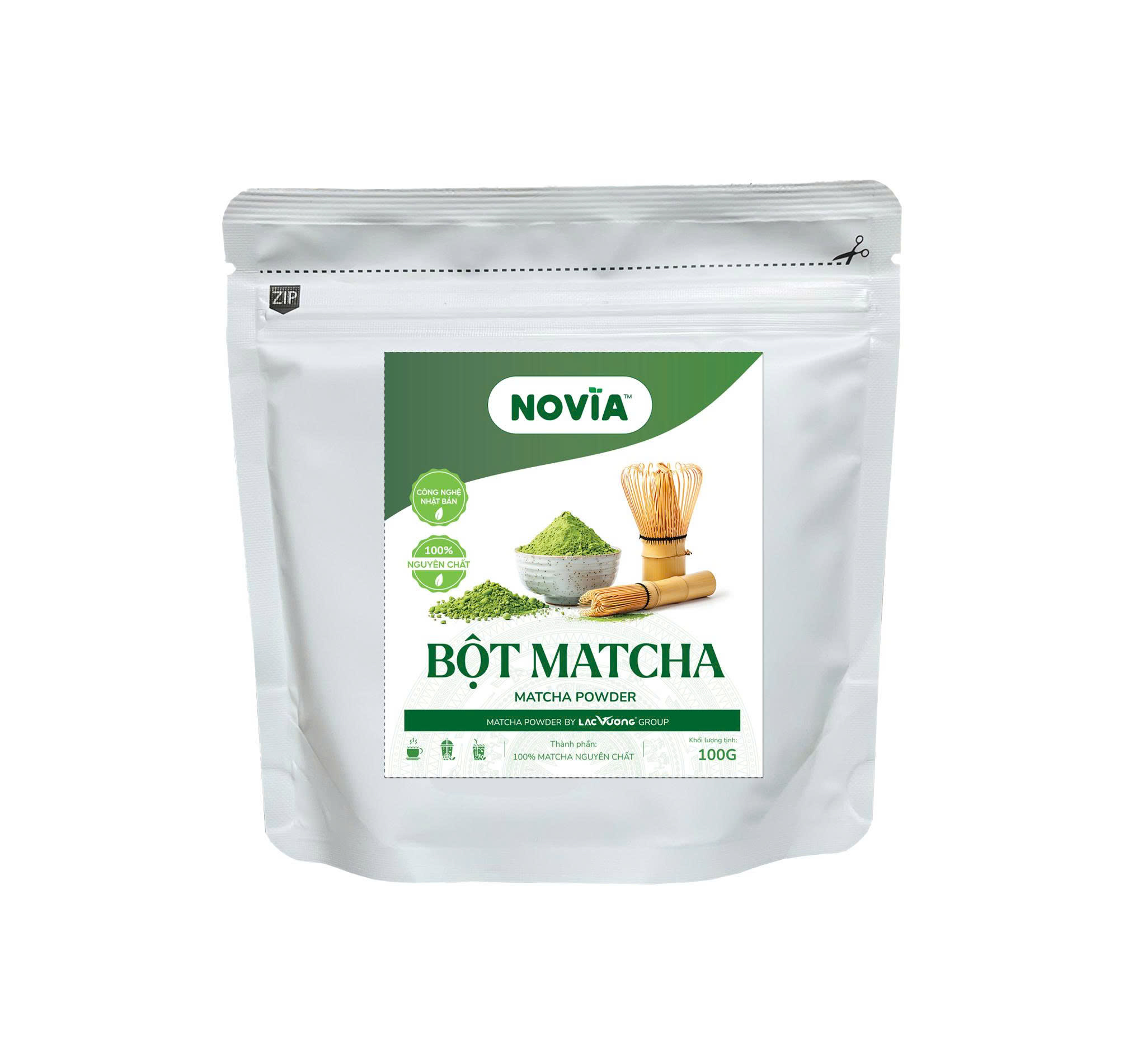 Bột Trà Xanh Matcha Novia Nguyên Chất 100G