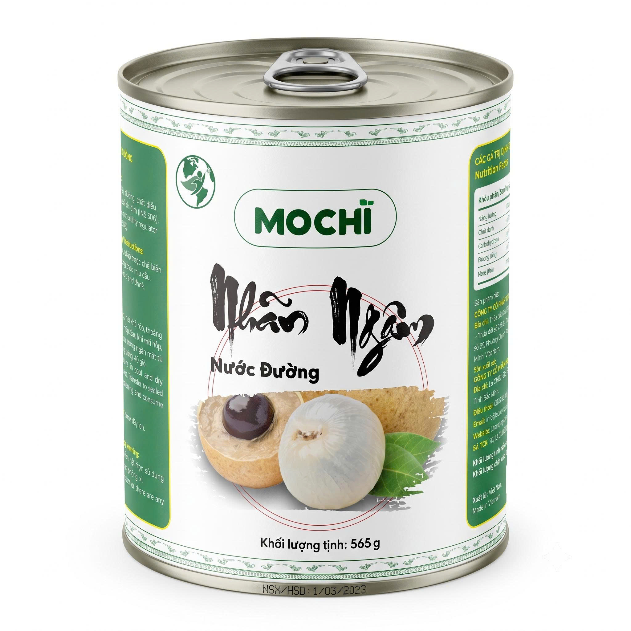Nhãn Ngâm Mochi 565G