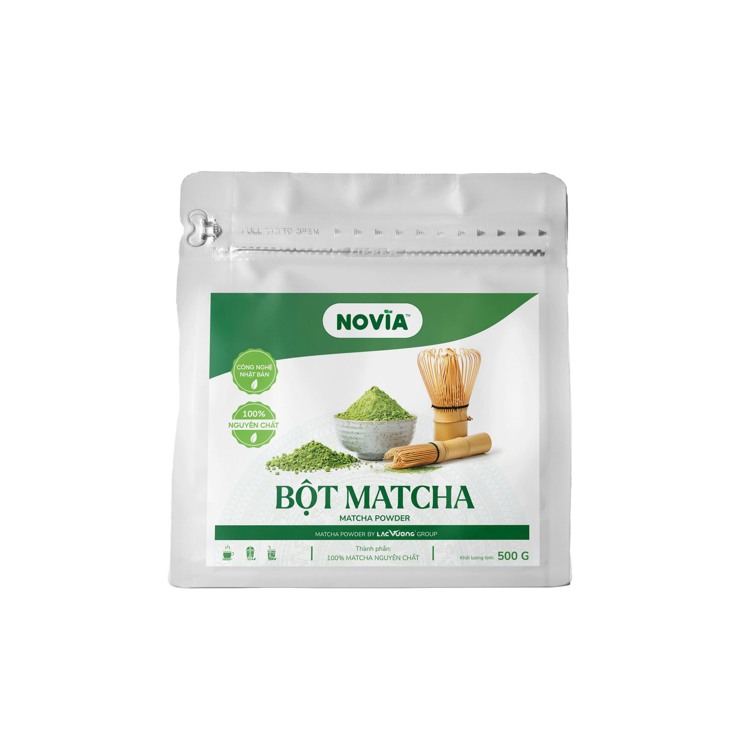 Bột Trà Xanh Matcha Novia Nguyên Chất 500G