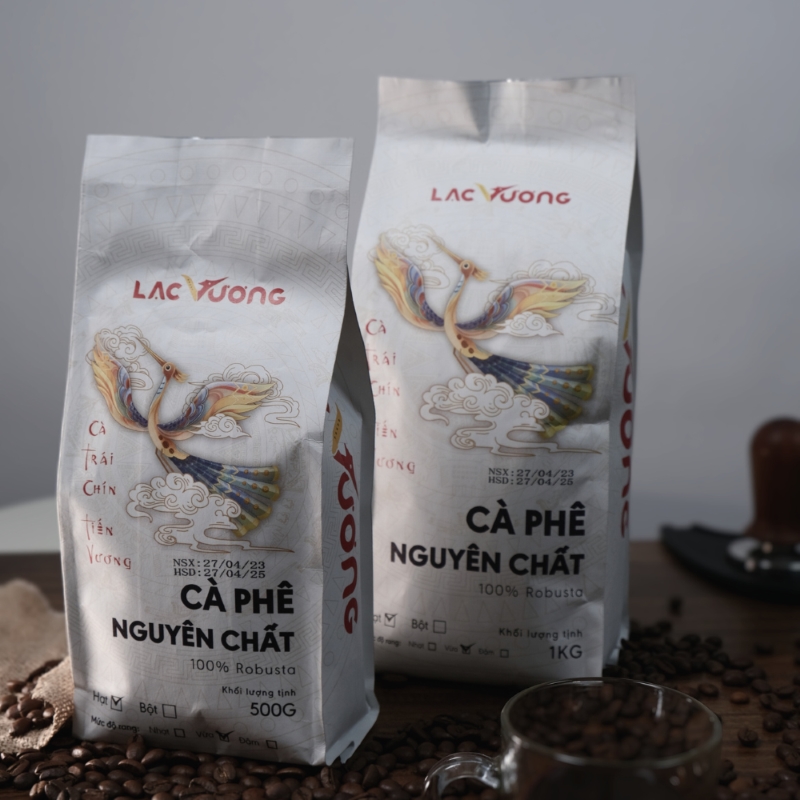 Cà Phê Hạt Robusta Lạc Vương 1Kg