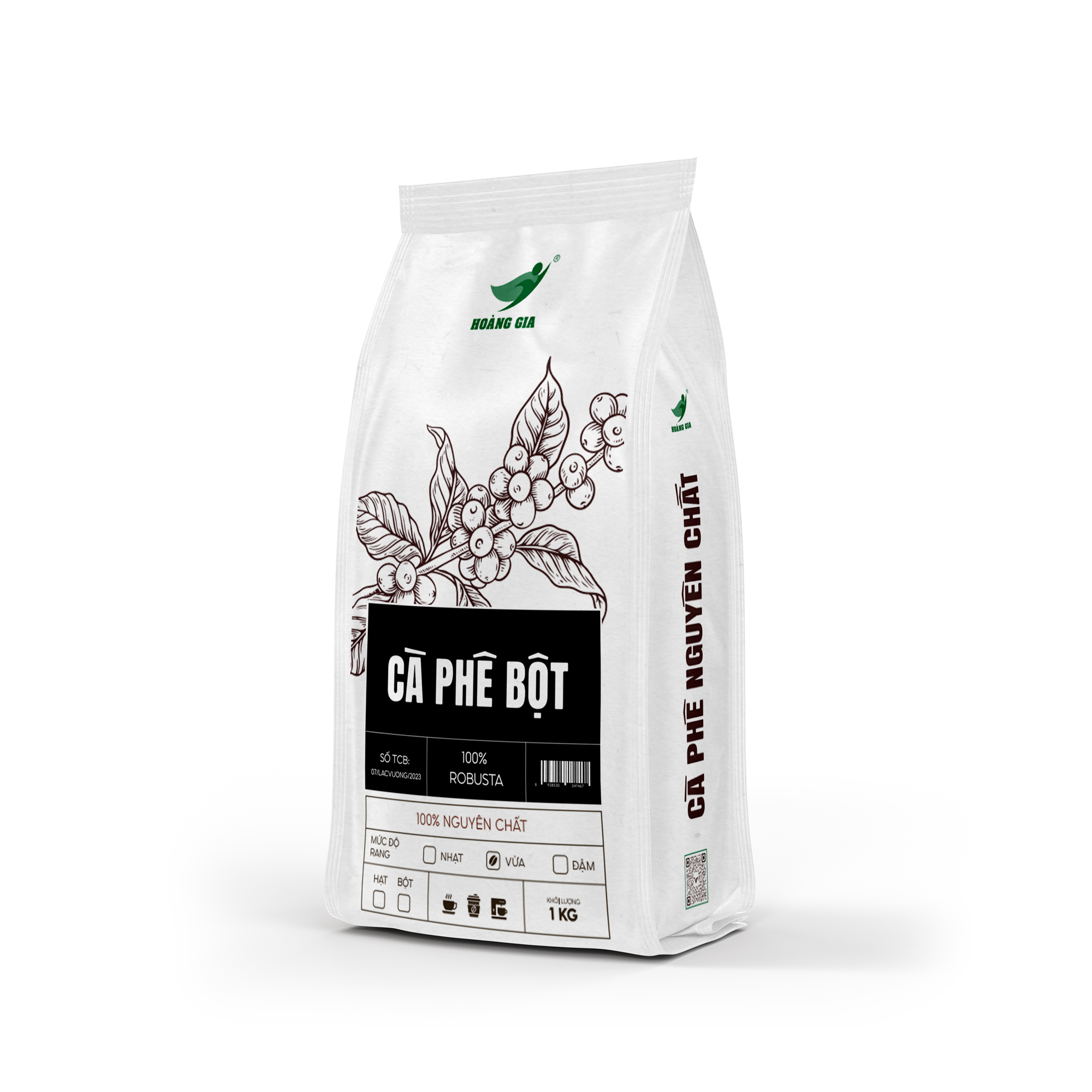Cà Phê Bột 100% Robusta 1KG - Lạc Vương