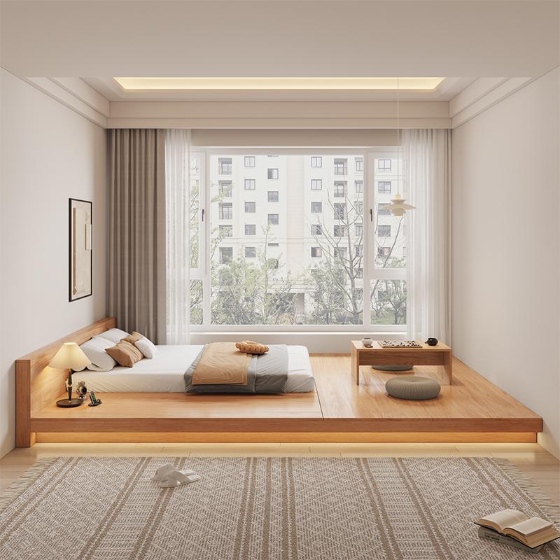Giường Chữ T Giấu Chân Hiện Đại Tối Giản CN11