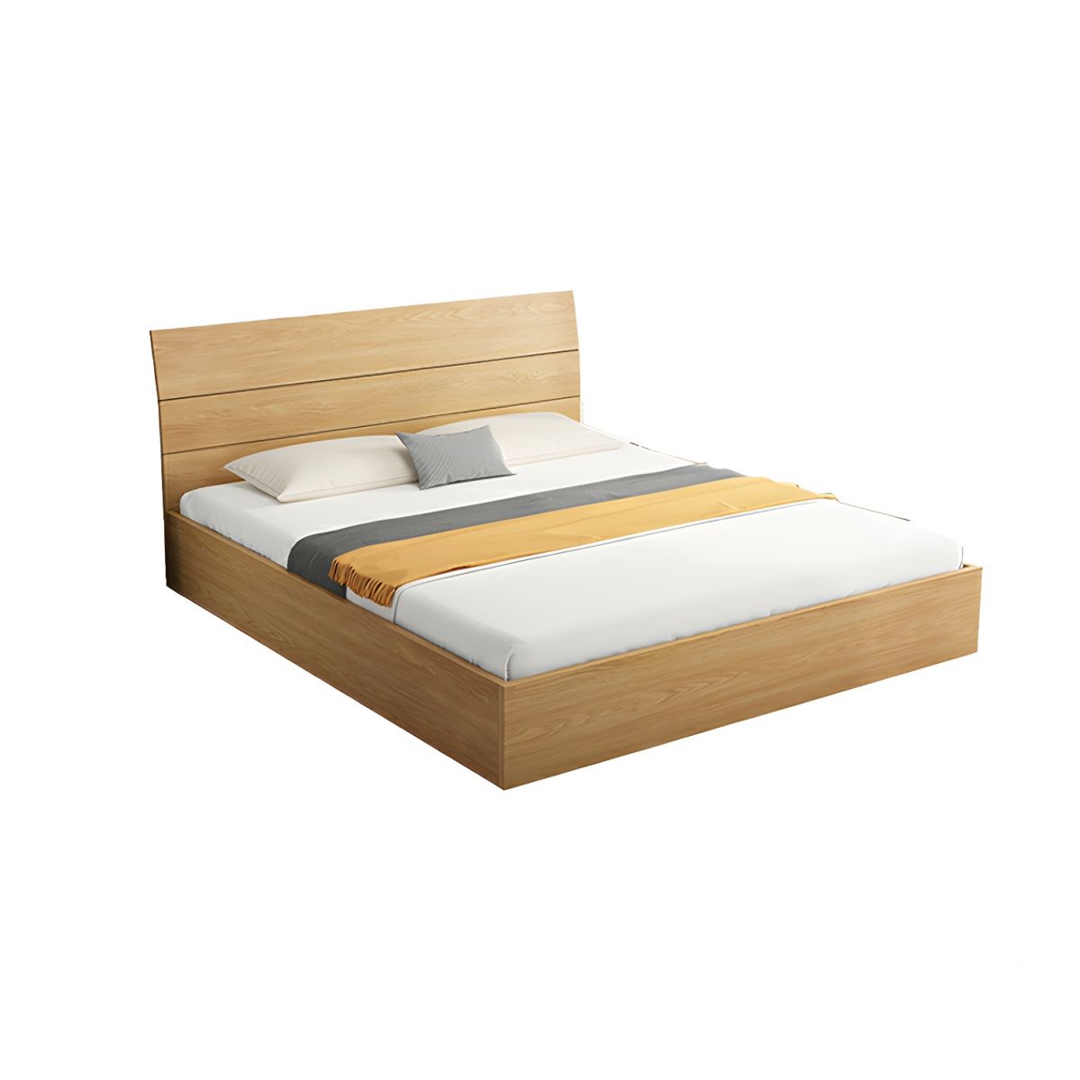 Giường Ngủ Gỗ Công Nghiệp Hiện Đại Kèm Tựa CN4
