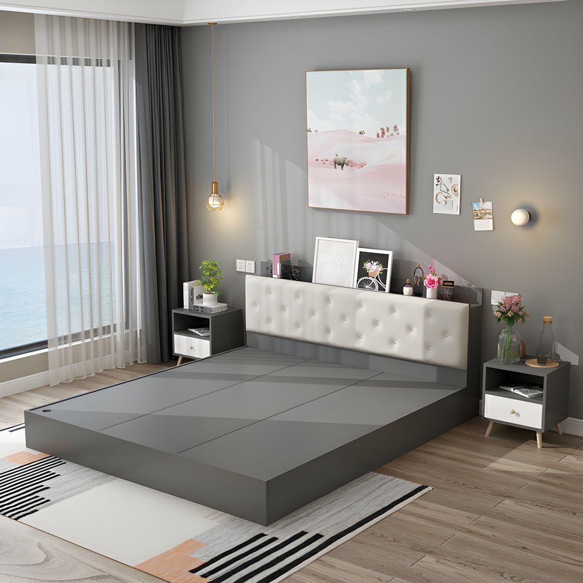 Giường Ngủ Gỗ MDF Thiết Kế Sang Trọng, Hiện Đại