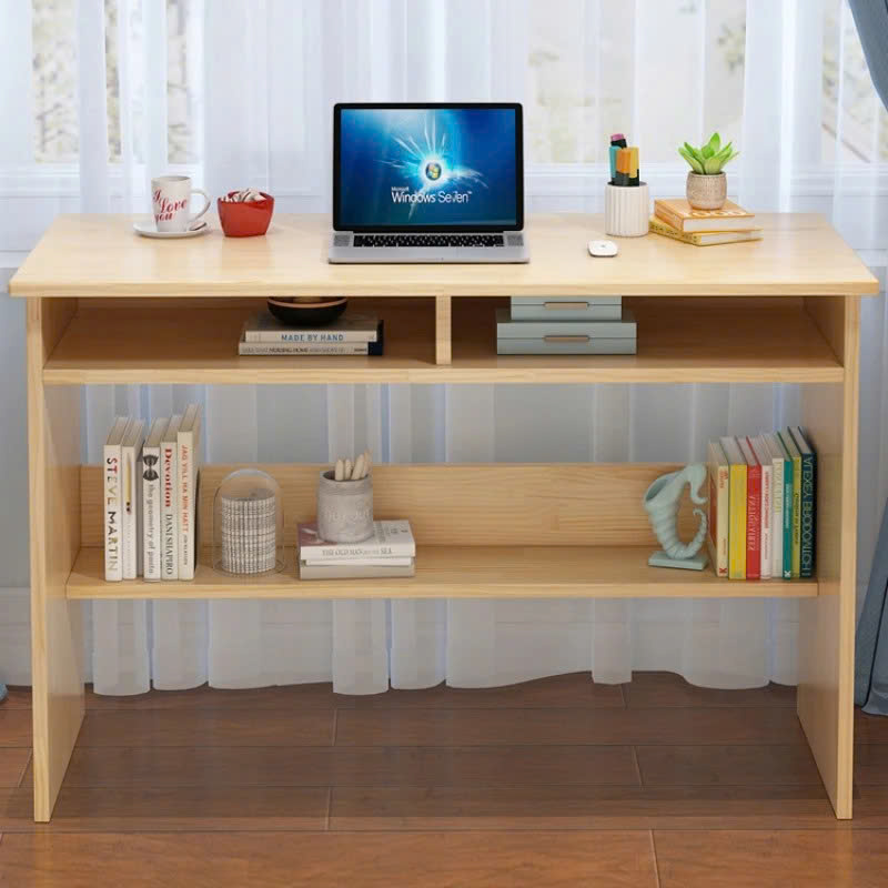 Bàn Làm Việc Gỗ Tự Nhiên Đa Năng Hiện Đại