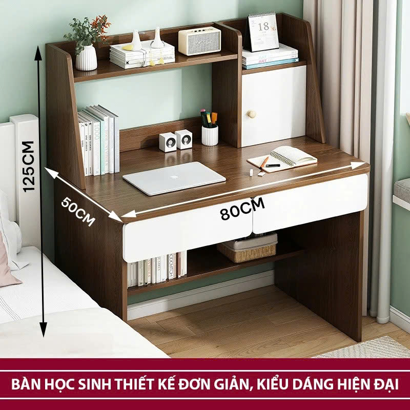 Bàn Học Sinh Thiết Kế Đơn Giản, Kiểu Dáng Hiện Đại