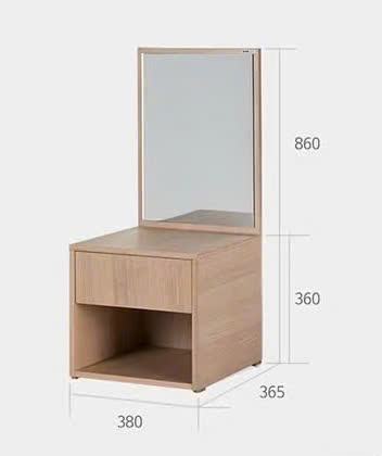 Bàn Trang Điểm Gỗ MDF Thiết Kế Tối Giản