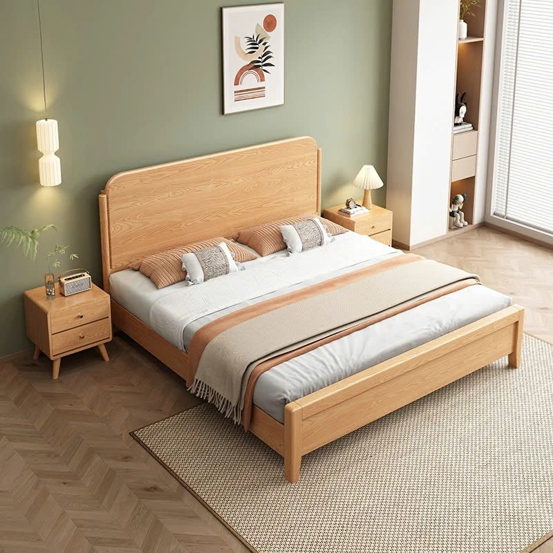 Giường Ngủ Gỗ Tự Nhiên Hiện Đại Sang Trọng