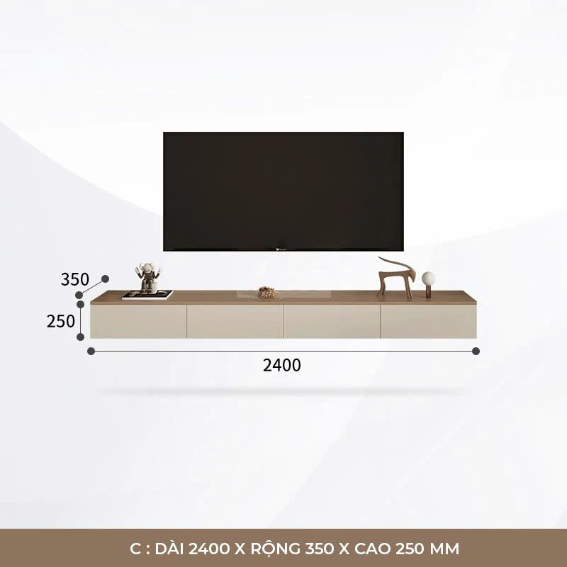 Kệ Tivi Treo Tường Hiện Đại MDF