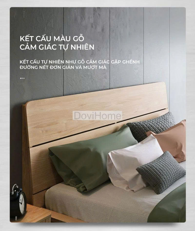 Giường Ngủ Gỗ Tự Nhiên Phong Cách Hiện
