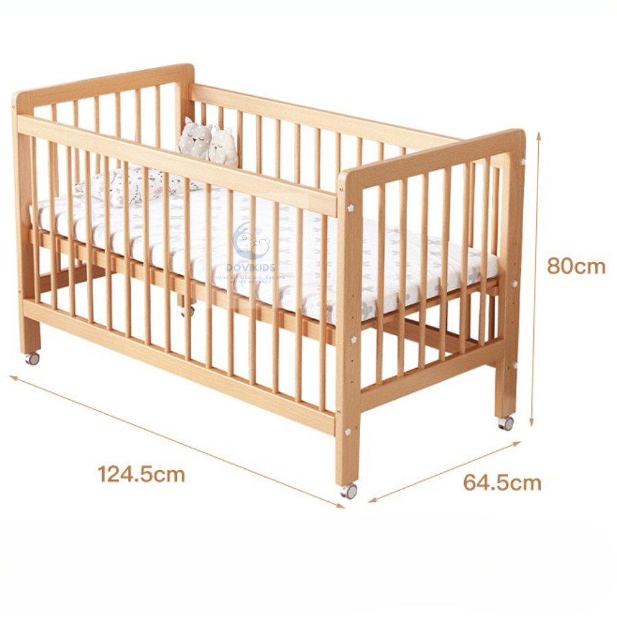 Nôi Cũi Chilux Gỗ Tự Nhiên Giá Rẻ NC01