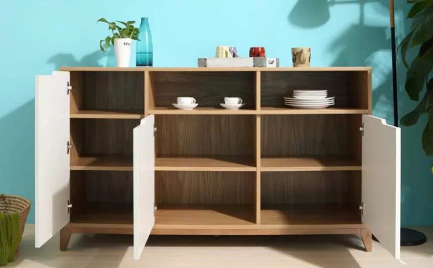 Tủ Đựng Đồ Gỗ Hiện Đại 3 Cánh Phối Trắng