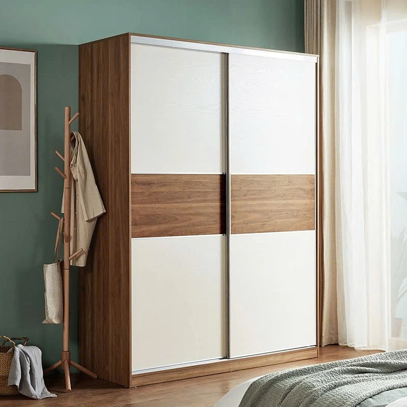 Tủ Quần Áo Gỗ Công Nghiệp MDF Cửa Lùa Hiện Đại