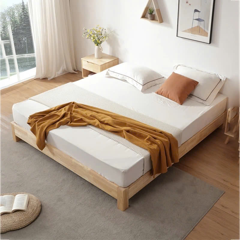 Giường Ngủ Gỗ Tự Nhiên Phong Cách Tối Giản