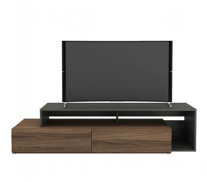 Kệ Tivi Gỗ MDF Hiện Đại 2 Tầng Ngăn Kéo