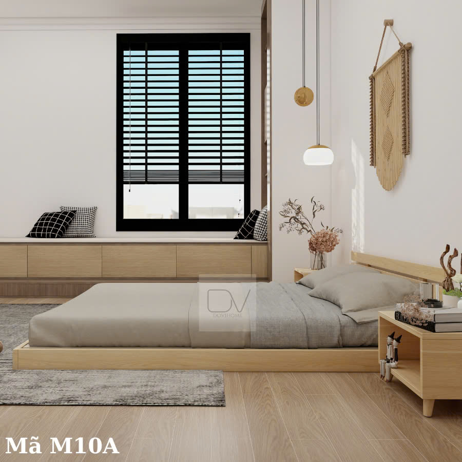 Giường Gỗ Decor Giá Rẻ Bền Đẹp M10A