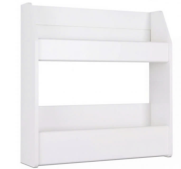 Kệ Rượu Treo Tường 2 Tầng Gỗ MDF Sơn Trắng Hiện Đại