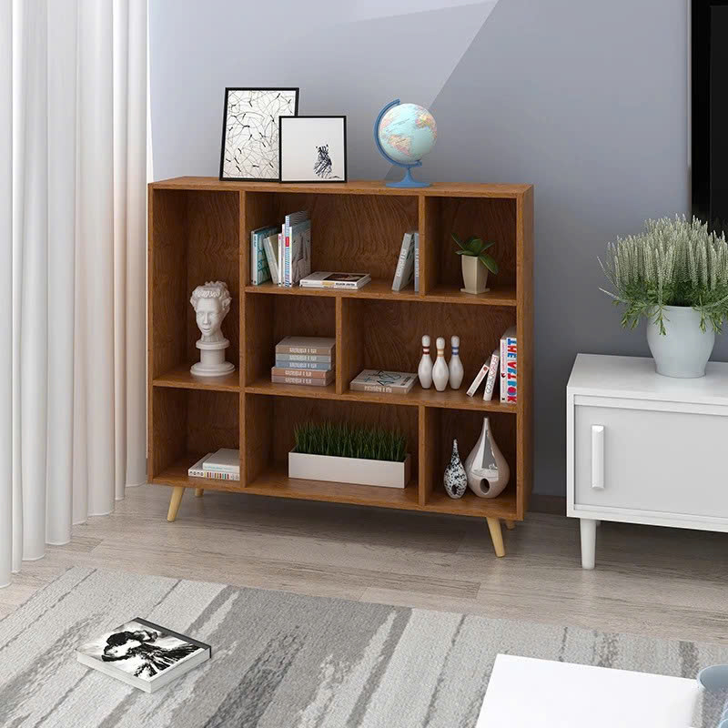Kệ Sách Gỗ Hiện Đại 9 Ngăn Đa Năng
