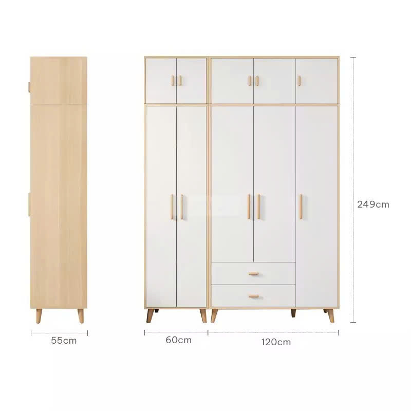 Tủ Quần Áo Gỗ Công Nghiệp 3 Cánh Hiện Đại