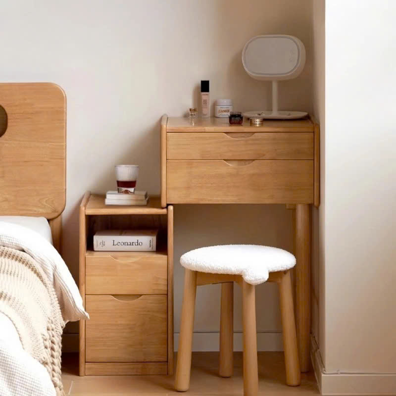 Bàn Trang Điểm Gỗ Tự Nhiên Thanh Lịch